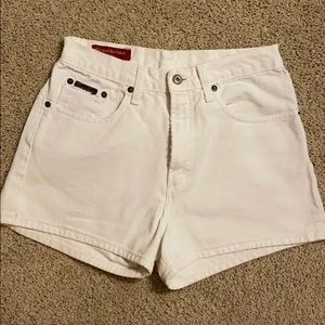 Banana Republic High-Waisted White Shorts